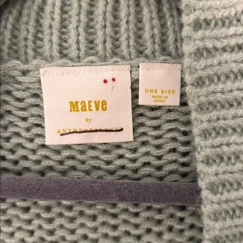 Anthropologie Susannah 3-D Flower Cardigan in Green NWOT - Picture 5 of 6